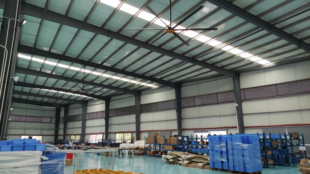 Factory floor with industrial equipment