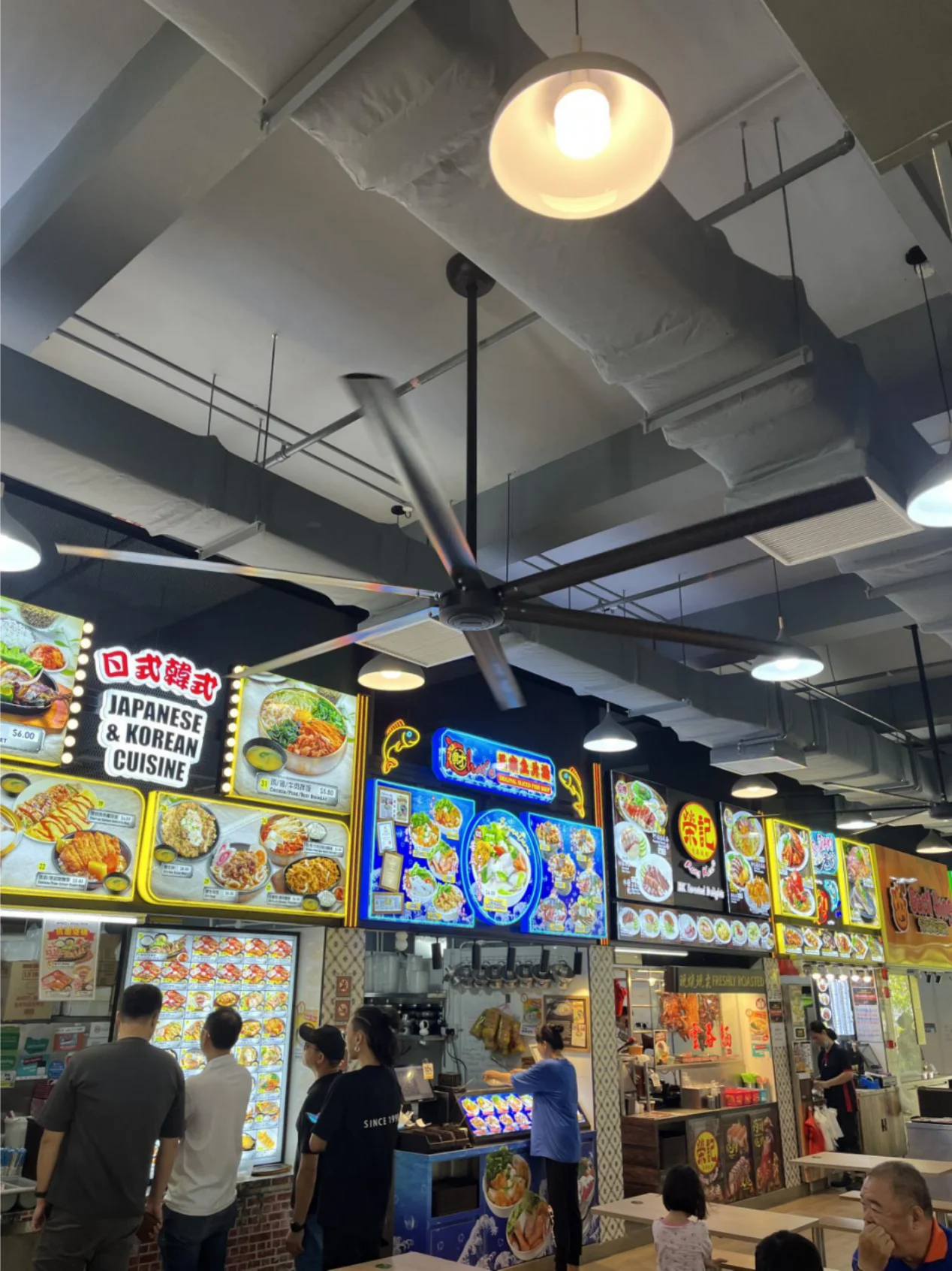 Singapore cafe dining interior warm lighting